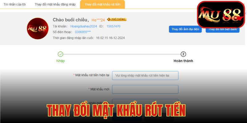 Xác nhận mật khẩu để thực hiện giao dịch an toàn