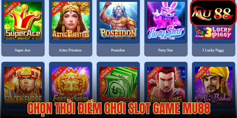 Tìm kiếm khung giờ vàng vào buổi trưa và tối để chơi slot game