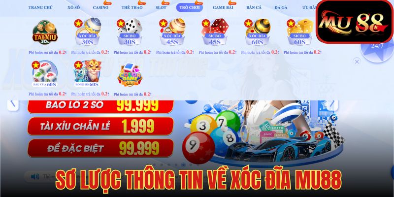 Xóc đĩa đang là nơi đang hot tại MU88